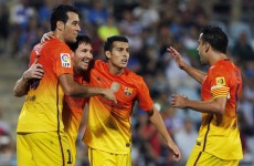 VIDEO: Messi at double as Barca thrash Getafe to stay top