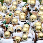 Irish pre-game huddle. ©INPHO/James Crombie