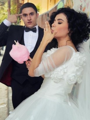 Newlyweds Cengizhan Çelik and Candan Canik