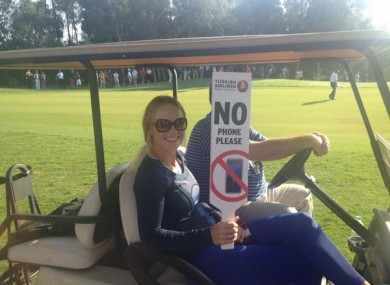 Caroline Wozniacki seemed to enjoy herself anyway.