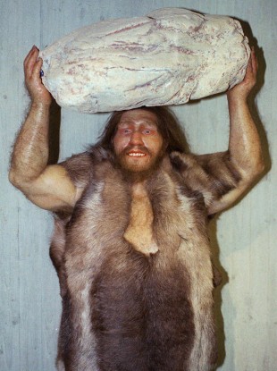 Republican Paul Broun. No, kidding, it's a replica of a Neanderthal man.