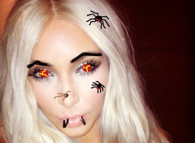 Kim Kardashian getting the ride. TERRIFYING.