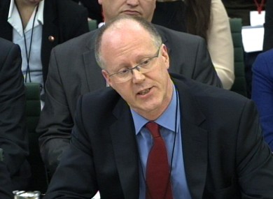 BBC director-general George Entwistle speaks to MPs at the House of Commons media committee today.