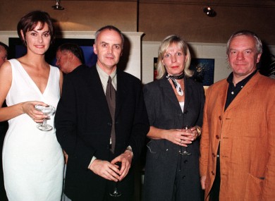 Norman Hewson, far right, at Tosca in 1997. With him are model Lisa Cummins, Eddie Shanahan and Gwen Chapple at the launch of their Morgan the Agency model agency.