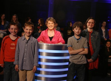 Presenter Nora Owen and last night's contestants