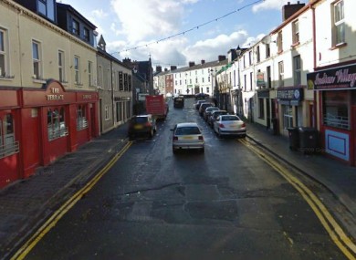 John Street in Omagh where the initial assault on Jason McGovern took place (File photo)