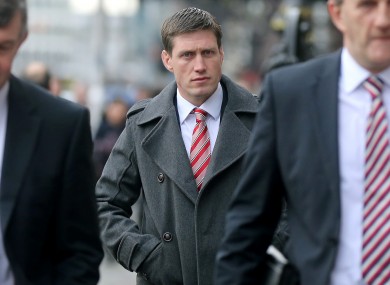 Munster's Ronan O'Gara arrives for this evening's ERC Disciplinary Hearing.