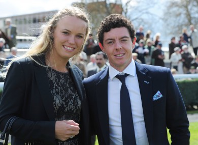 Caroline Wozniacki and Rory McIlroy.