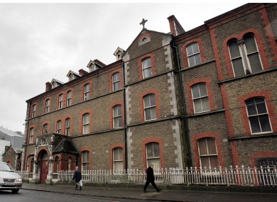The exterior of the now derelict Sisters of Our Lady of Charity Magdalene Laundry on Sean McDermott Street in Dublin yesterday
