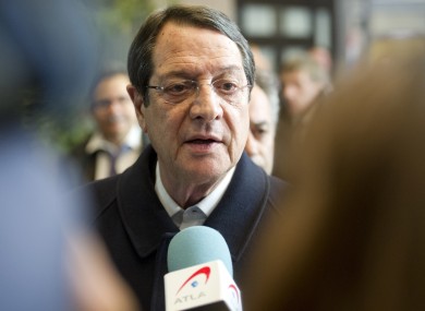 Nicos Anastasiades speaks with the media after an emergency eurogroup meeting in Brussels last Monday morning, which saw ministers sign off on a €10 billion loan to Cyprus.