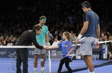 Imagine getting called out on court to play tennis with Nadal, del Potro and Ben Stiller…