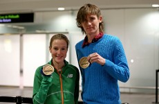 In pictures: Ciaran O’Lionaird and Fionnuala Britton land back with Indoor medals