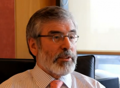 Gerry Adams speaking to TheJournal.ie this week