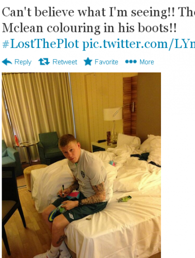 Caption Time: What is James McClean up to?