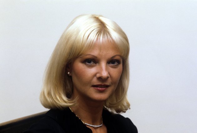 Mandy rice davies stephen ward musical at the aldwych theatre in London