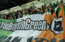 Irish supporters’ group You Boys in Green come to the aid of mugged Austrian fans