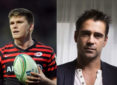 Owen Farrell and Colin Farrell.