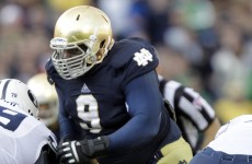 Big man with a football! 350lb lineman set to be Notre Dame’s secret weapon