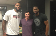 Oh look, there’s Rory McIlroy hanging out with LeBron and D-Wade