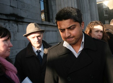 Savita's husband Praveen Halappanavar at the preliminary inquest into her death in January