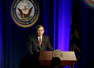 David Petraeus, former army general and head of the CIA.