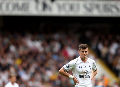 Gareth Bale, pictured during yesterday's game with Sunderland.