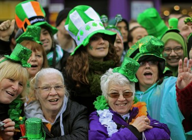 Revellers enjoy the St Patrick's Day parade Dublin city centre this year.