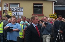 Kenny targeted by 200 pro-life protestors in Longford