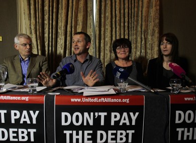 Joe Higgins, Richard Boyd Barrett, Joan Collins and Clare Daly all plan to vote against the bill.