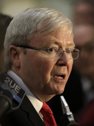 Australia's Prime Minister Kevin Rudd