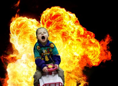 A child so hyperactive he caused an explosion.