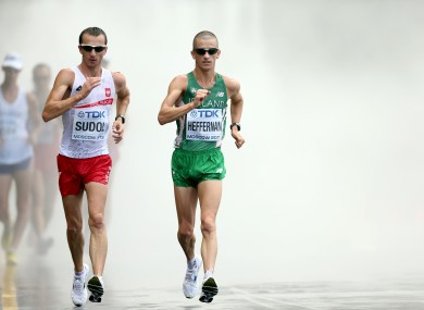 Rob Heffernan in action during the Men's 50km Walk.