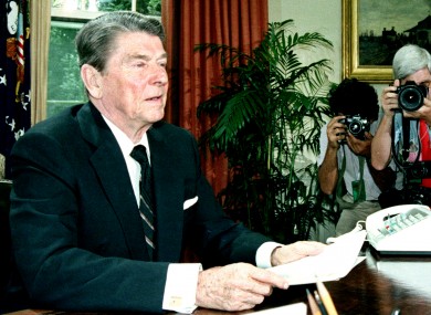 U.S. President Ronald Reagan in 1986