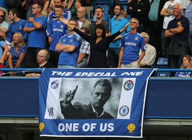 Jose Mourinho was given a warm reception at Stamford Bridge today.