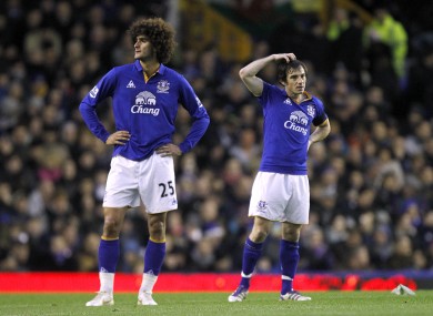 Fellaini and Baines.