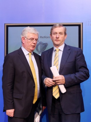 Tánaiste Eamon Gilmore and Taoiseach Enda Kenny