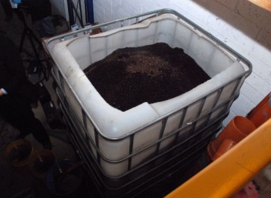 File pic of a fuel-laundering plant that uses cat litter as a filter.