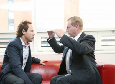 Co-founder of Qualtrics Ryan Smith and Taoiseach Enda Kenny