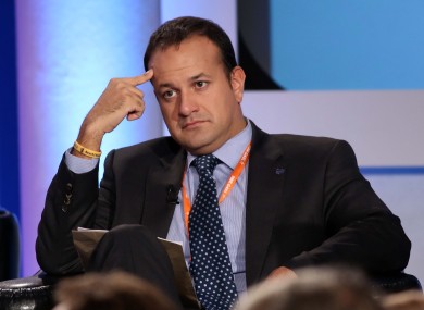 Leo Varadkar at the Fine Gael national conference in Limerick today