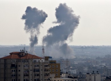 Gaza city after an Israeli attack in 2012.