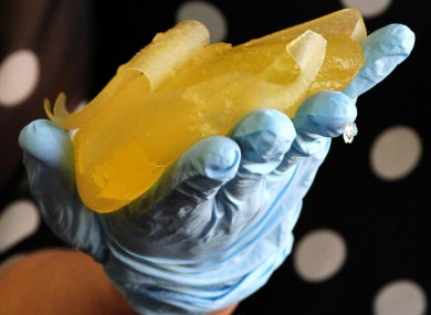 A ruptured PIP implant.