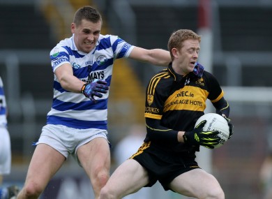 Castlehaven's Sean Dineen and Dr Crokes Colm Cooper.