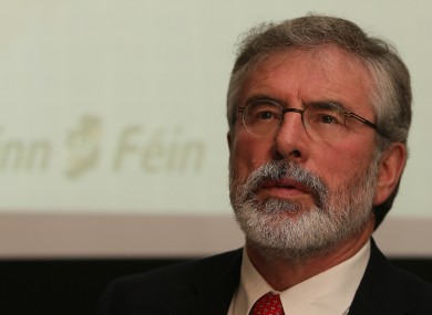 Sinn Fein Leader Gerry Adams