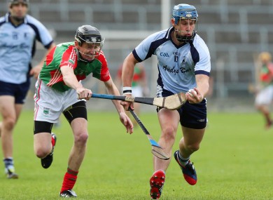 Loughmore Castleiney's Tom King and Pearse Morris of Nenagh at Semple Stadium.